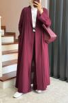 Briar Abaya Takım Bordo