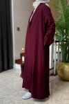 Briar Abaya Takım Bordo