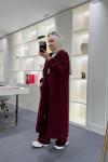 Kanguru Cepli Uzun İkiiplik Takım Bordo