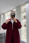 Kanguru Cepli Uzun İkiiplik Takım Bordo