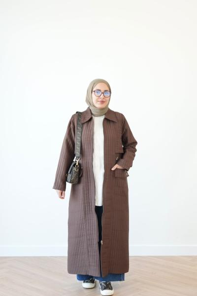 KASHE KAPİTONE MONT  KAHVERENGİ