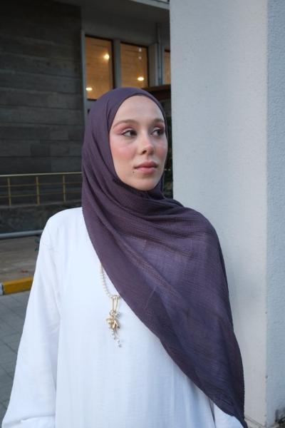Müslin Pamuk Şal Lavanta