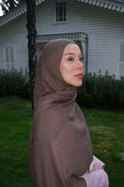 Müslin Pamuk Şal Mocha