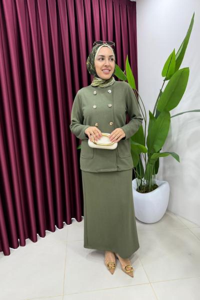 Senora Oysho Etekli Takım Haki