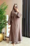 SOLEA ABAYA Kahverengi