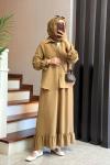 Violet Etekli Takım Camel