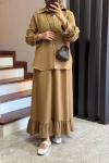 Violet Etekli Takım Camel