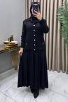 Ayla Çelik Örme Triko Hırka Siyah