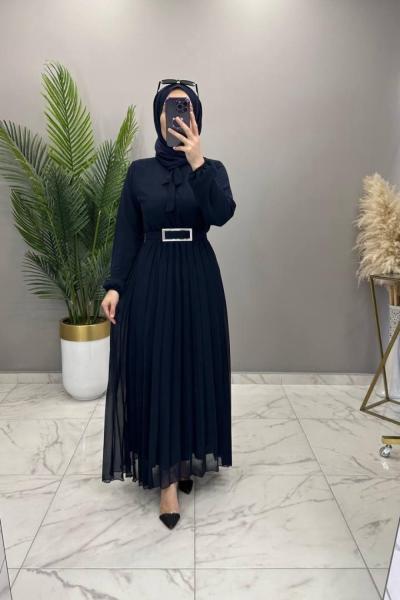 Banu Elbise Lacivert