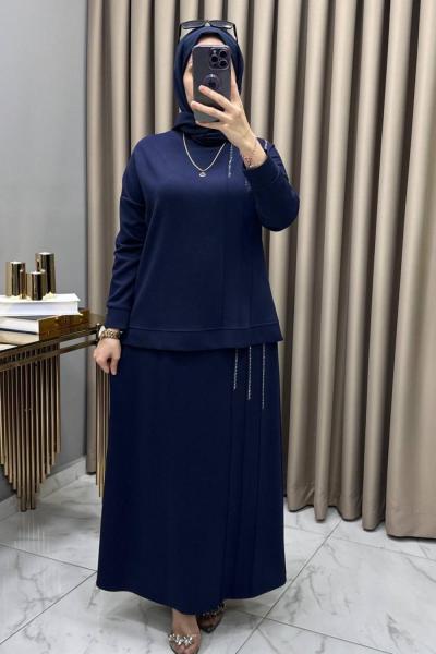 Maya Etekli Takım Lacivert