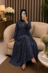 Meral Elbise Lacivert