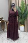 Pelin Elbise Saks Mürdüm