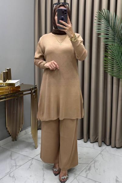 Yağmur Triko Takım Taba