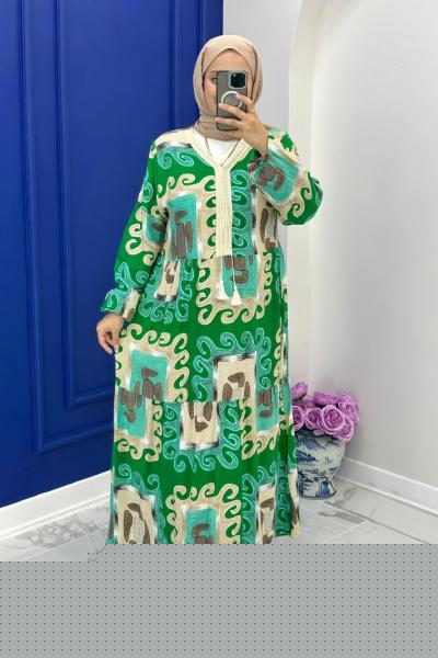 Asiye Elbise - Yeşil