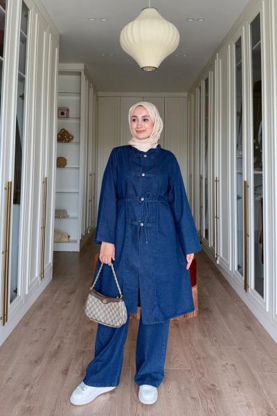 Ayşem Kot takım-Lacivert