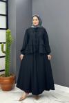 Bedia Etekli Takım - Siyah