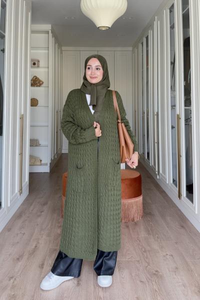 Didem Uzun Hırka - Haki