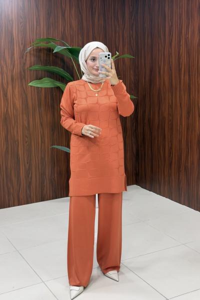 Latife Triko Takım - TURUNCU