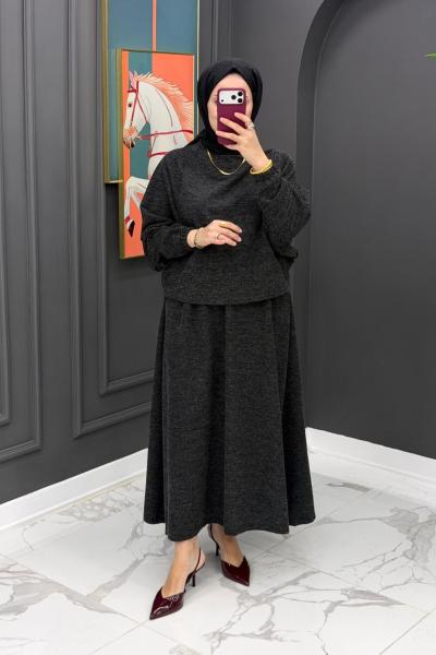 Leman Etekli Takım - Siyah