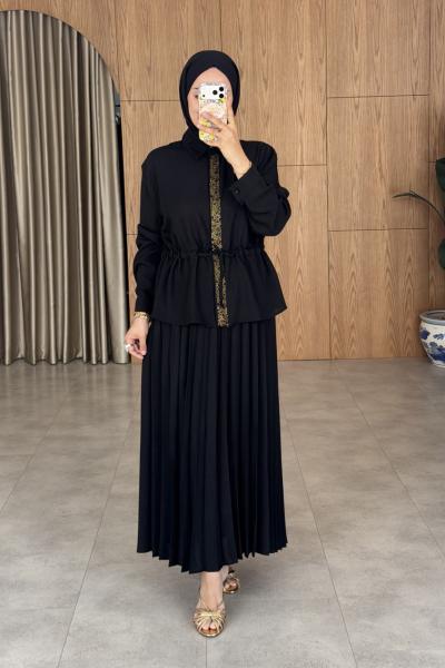 Lina Takım-Siyah