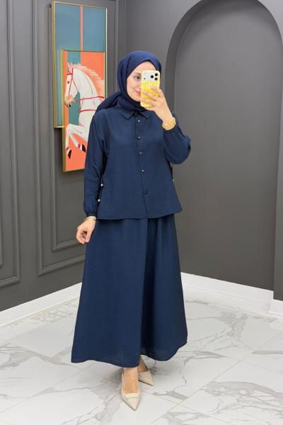 Maya Etekli Takım-Lacivert