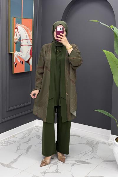 Sibel Üçlü Takım - Haki