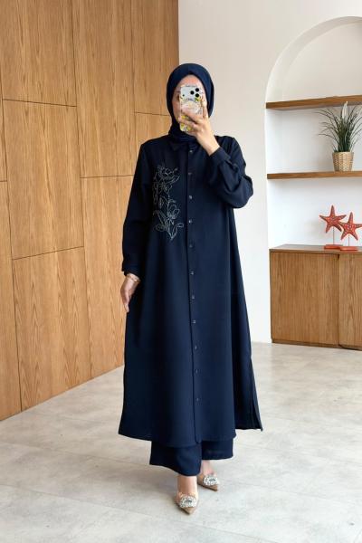 Vira Uzun Taş Detaylı Takım - Laci