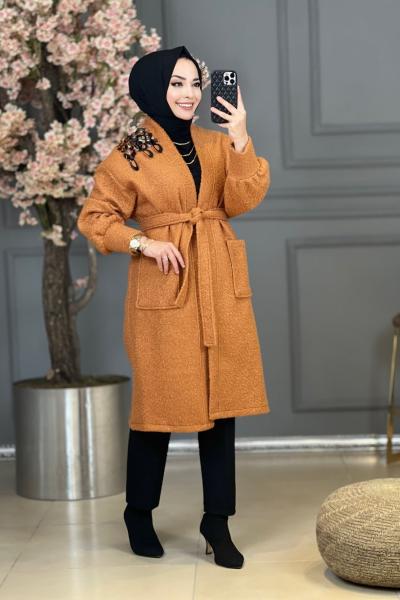 1002 Pullu Kaşe Kap Taba