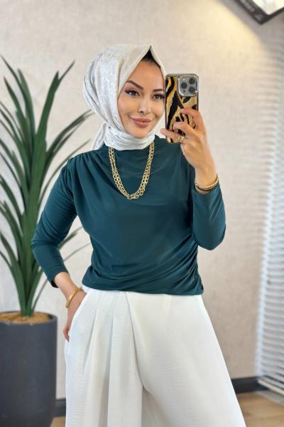 1063 Elçin Bluz Zümrüt