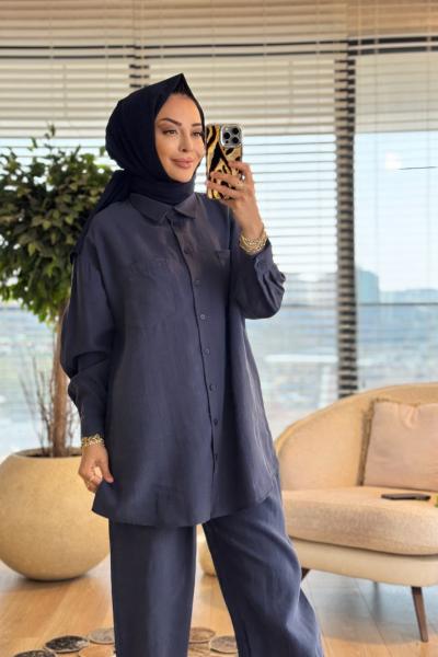 14442 Ön İki Cepli Clasic Takım Lacivert