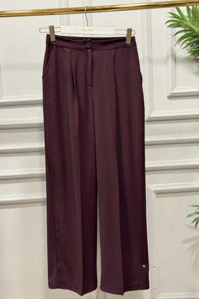18266 Bol Paça Pantolon Mürdüm