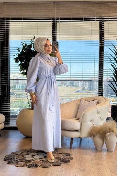 20100 Oscarlı Elbise Mavi