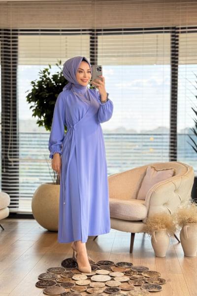 2307 Jülide Elbise Bebe Mavi