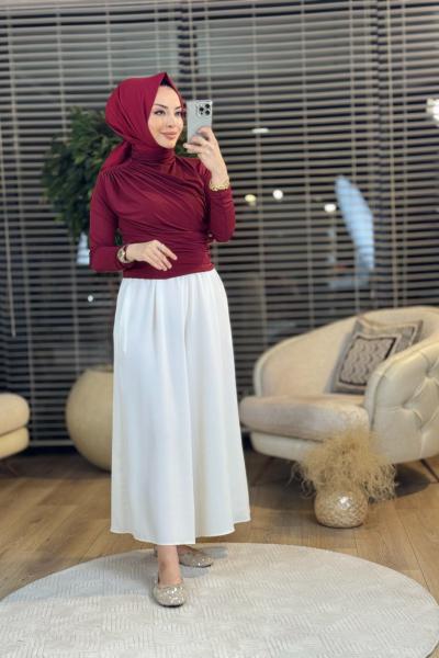 24294 Drapeli Bluz Bordo