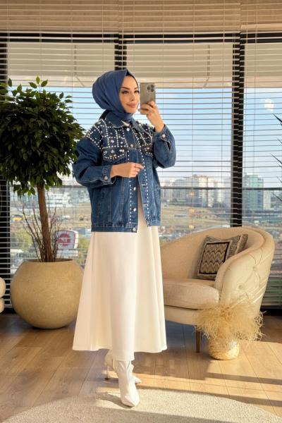 24W2023 Ewan Kot Ceket Mavi