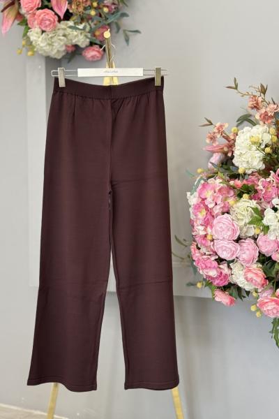 25019 Triko Pantolon Kahve