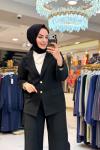 250369-1 Günlük Pantolon Ceket Takım Siyah