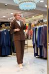 250369-1 Günlük Pantolon Ceket Takım Kahve