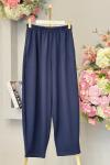 26105 Penye Havuç Pantolon Lacivert