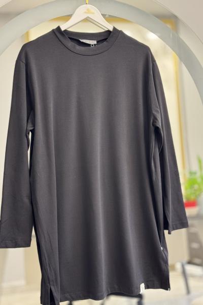 30726 Uzun Kollu İçlik Siyah