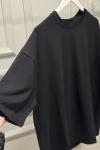 3097 Kısa Kol Oversıze Tshırt Siyah