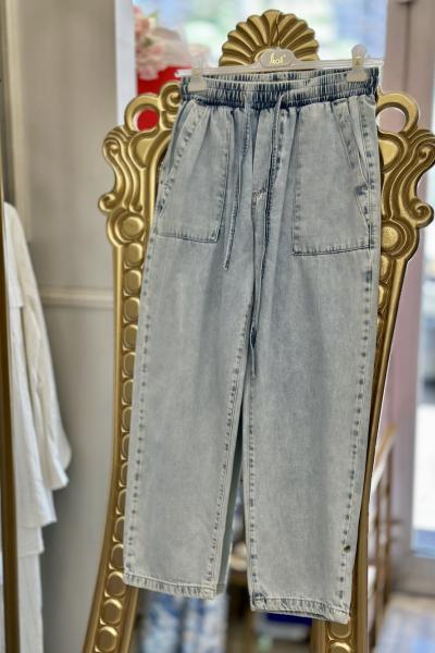 32412 Jogger Denim Pantolon Mavi