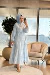 32394 Seycan Elbise Mavi