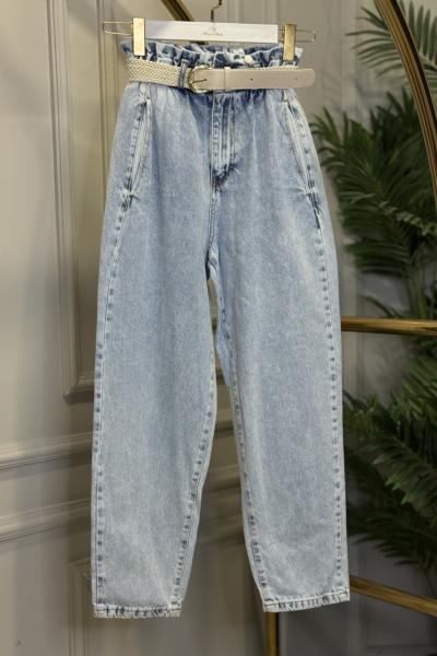 32512 Daggy Denim Pantolon Mavi