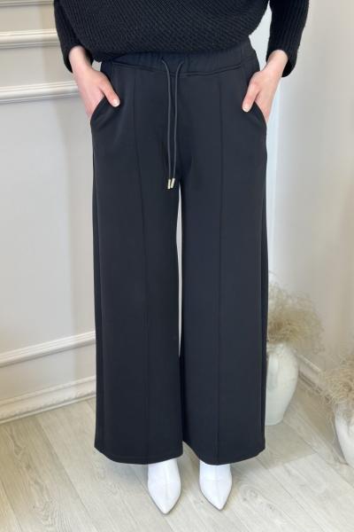 36783 Palazzo Modal Jogger Pantolon Siyah