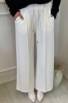 36783 Palazzo Modal Jogger Pantolon Ekru
