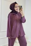 37950 Bomber Ve Pantolonlu Takım Bordo