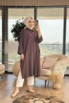 3940 Bade Tunik Kahve
