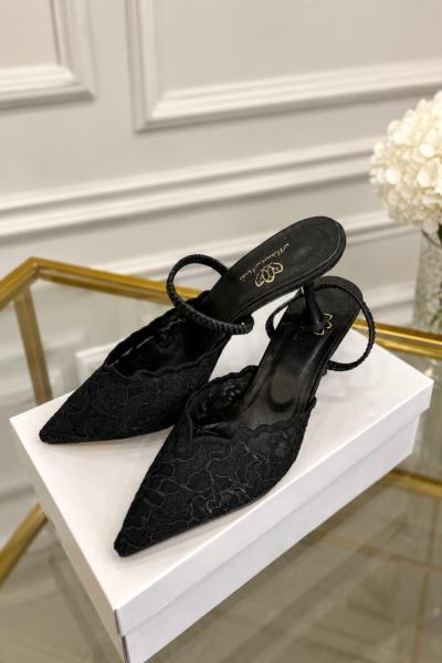 3960 Dantel Stiletto Siyah