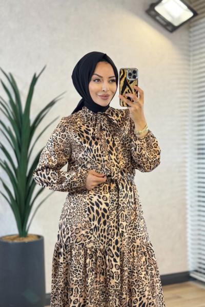 4081 Hale Elbise Leopar